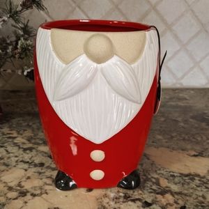 NWT Santa Gnome Planter Vase